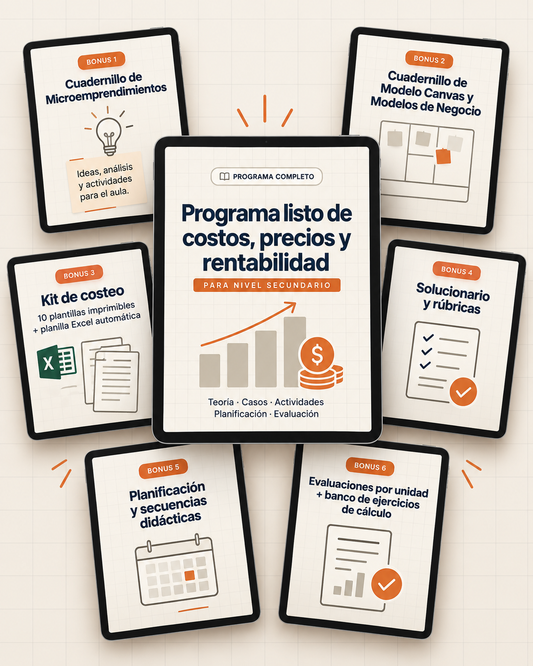PROGRAMA DE COSTOS PRECIOS Y RENTABILIDAD